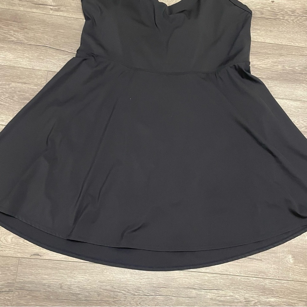 Halara Backless Cut Out Twisted Side Pocket 2-in-1 Mini Barre Ballet Dance Dress - Picture 6 of 11